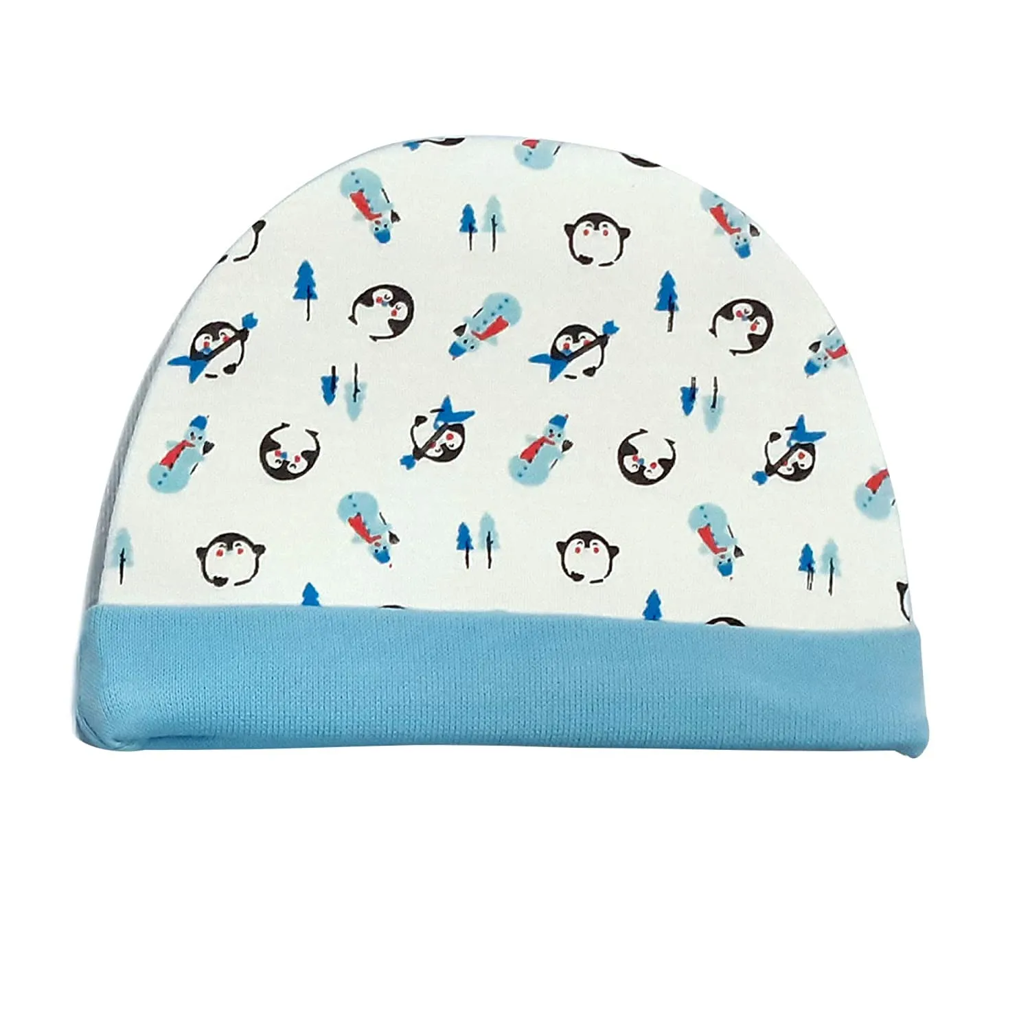 LuvLap 100% Cotton Baby Caps, Mittens and Booties Combo Set for 0-6 Months - Pack of 2 (Assorted)