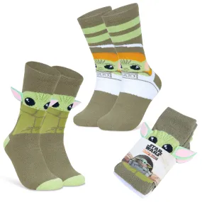 Mandalorian Precious Cargo Fluffy Socks for Ladies-2 Pack