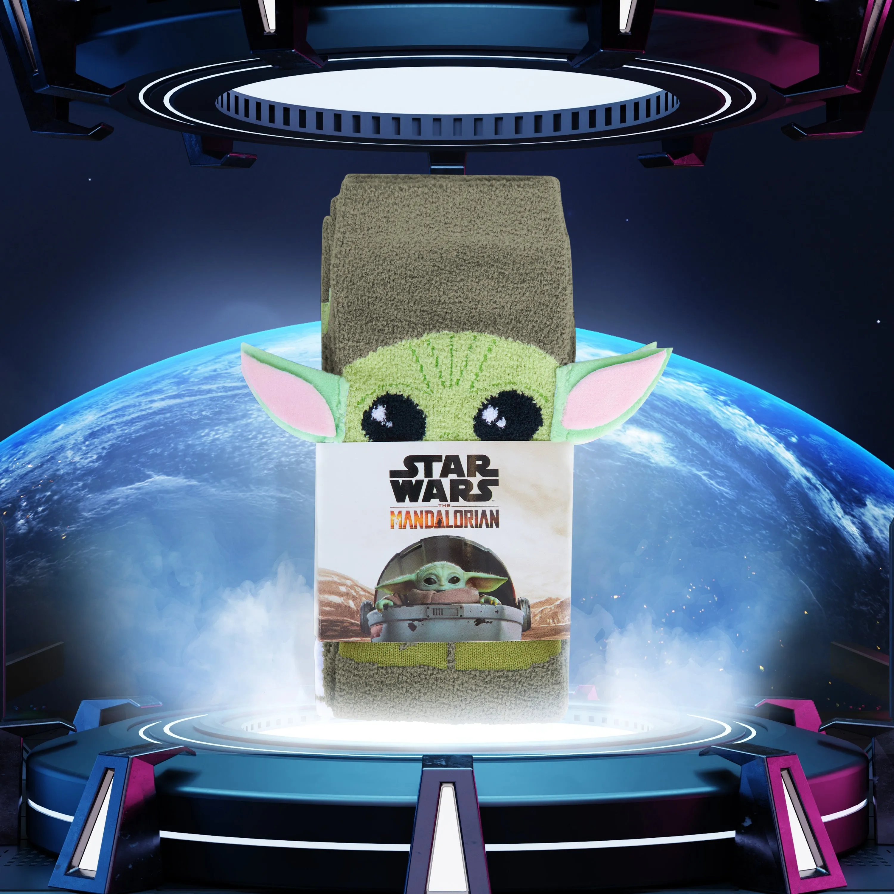 Mandalorian Precious Cargo Fluffy Socks for Ladies-2 Pack