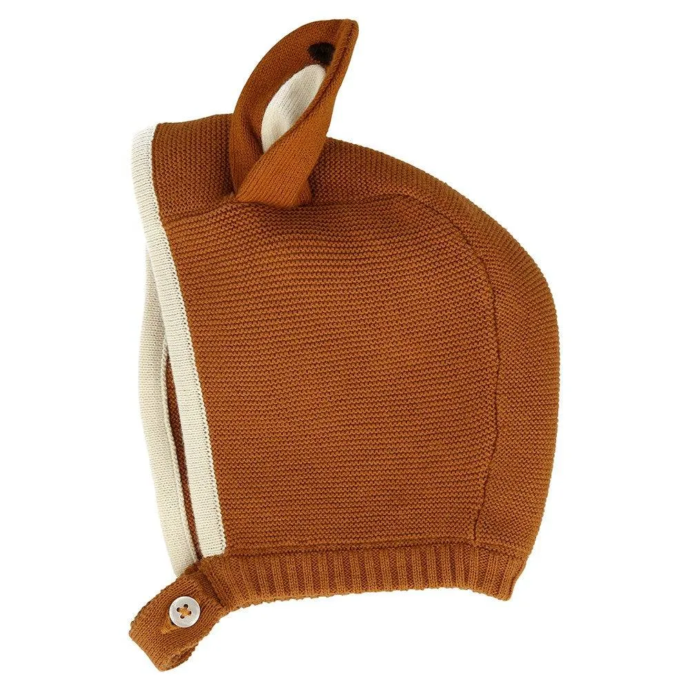 Meri Meri Fox Baby Bonnet and Booties Set S3036