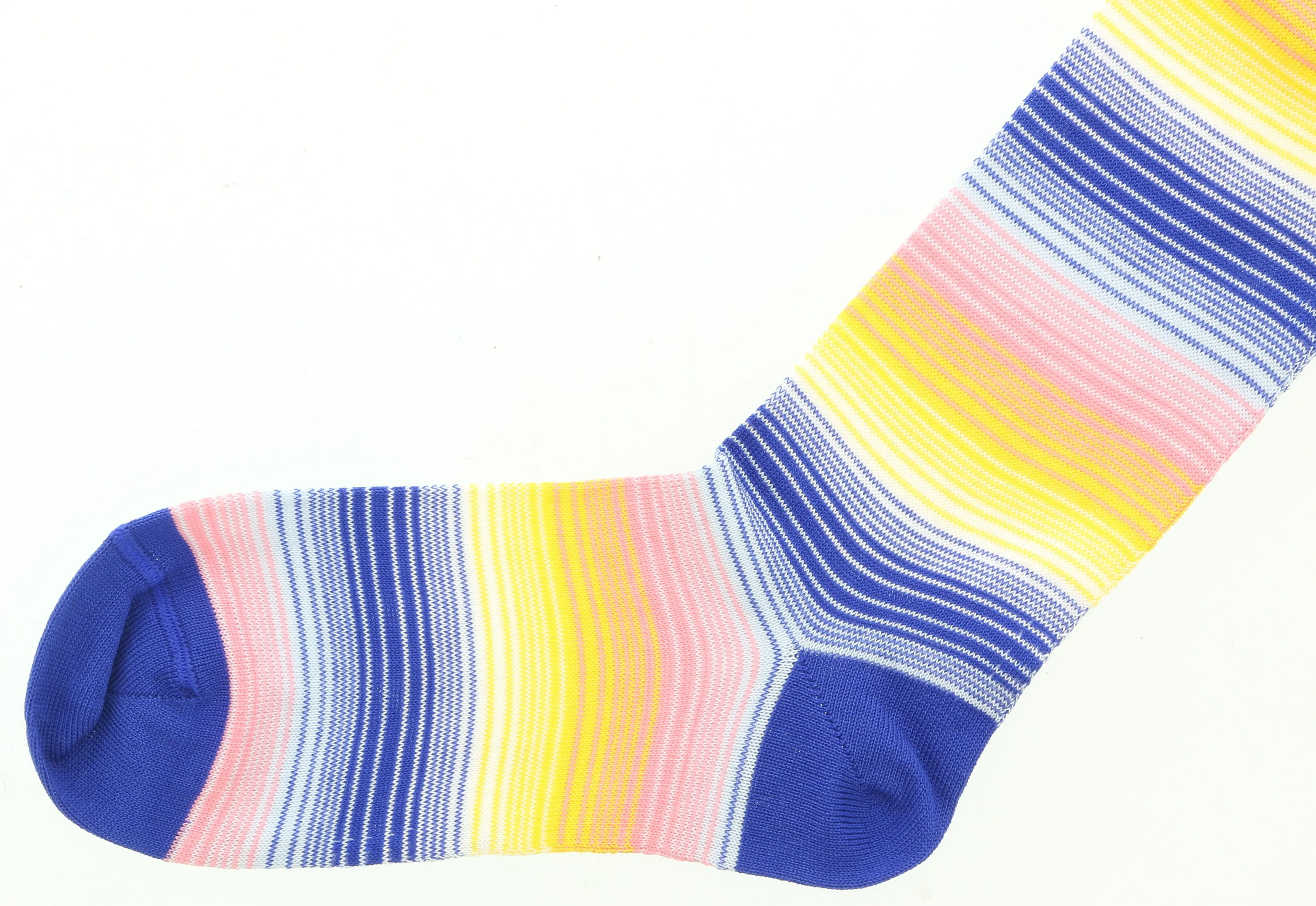 Missoni GM00CMD5453 0002 Blue/Yellow Knee Length Socks