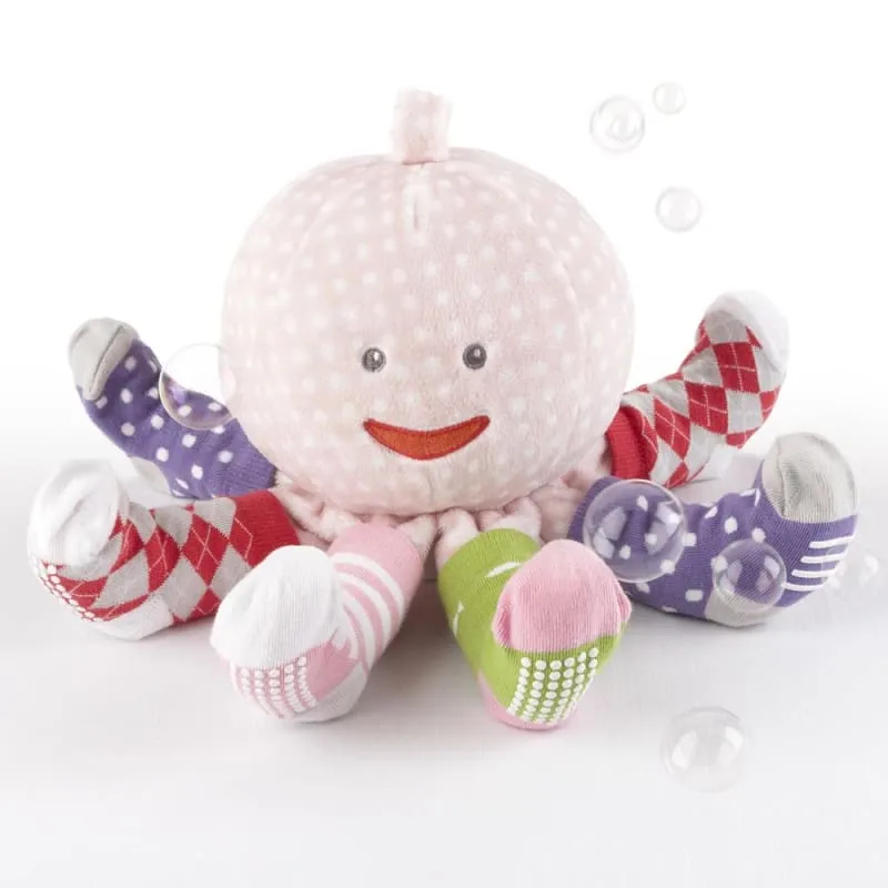 Mrs. Sock T. Pus Plush Plus Octopus with 4 Pairs of Socks (Pink)