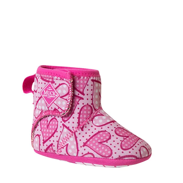 Muck Footwear Kids MY FIRST MUCKS INFANT PINKHEARTS