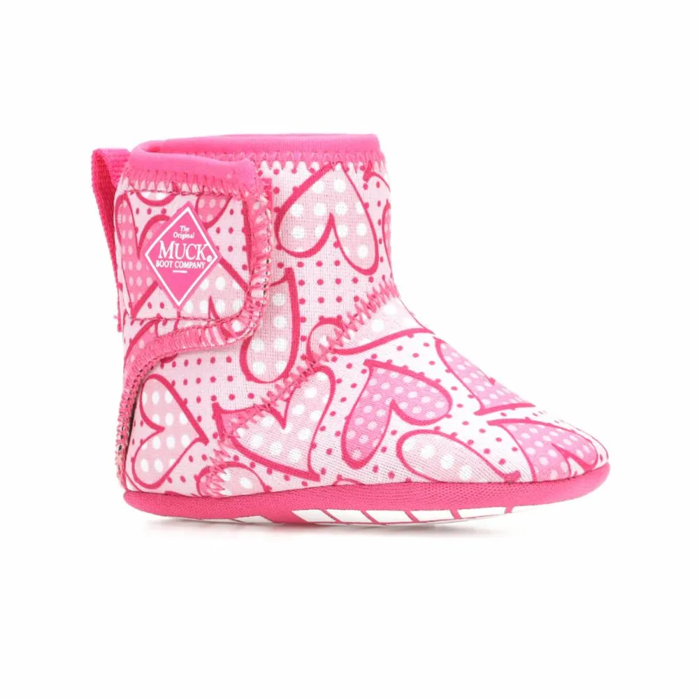 Muck Footwear Kids MY FIRST MUCKS INFANT PINKHEARTS
