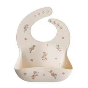 Mushie Bib - Pink Flowers