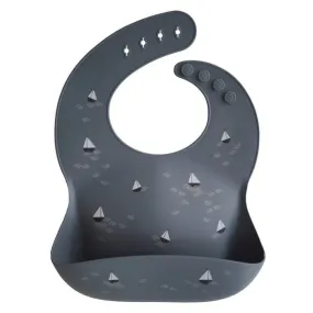 Mushie Silicone Baby Bib- Boats
