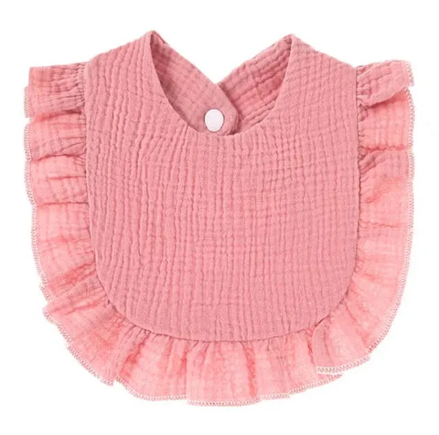Muslin Ruffle Bib