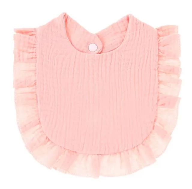 Muslin Ruffle Bib
