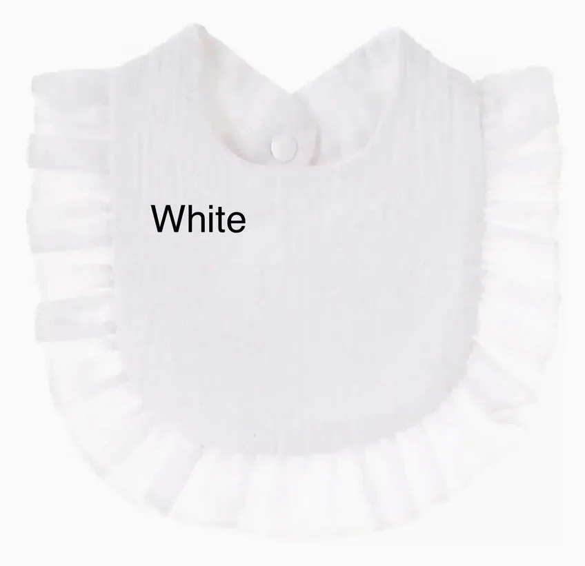 Muslin Ruffle Bib
