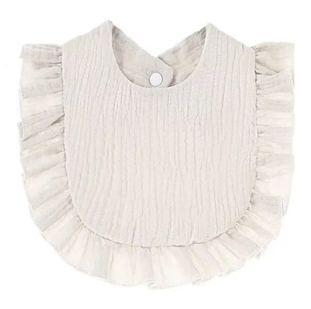 Muslin Ruffle Bib