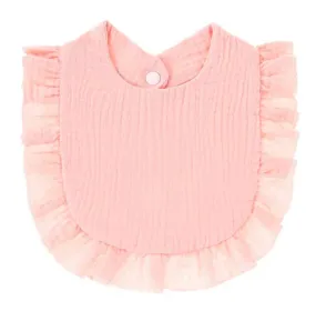 Muslin Ruffle Bib