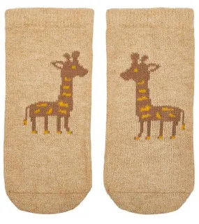 Organic Baby Socks Jacquard Mr Giraffe
