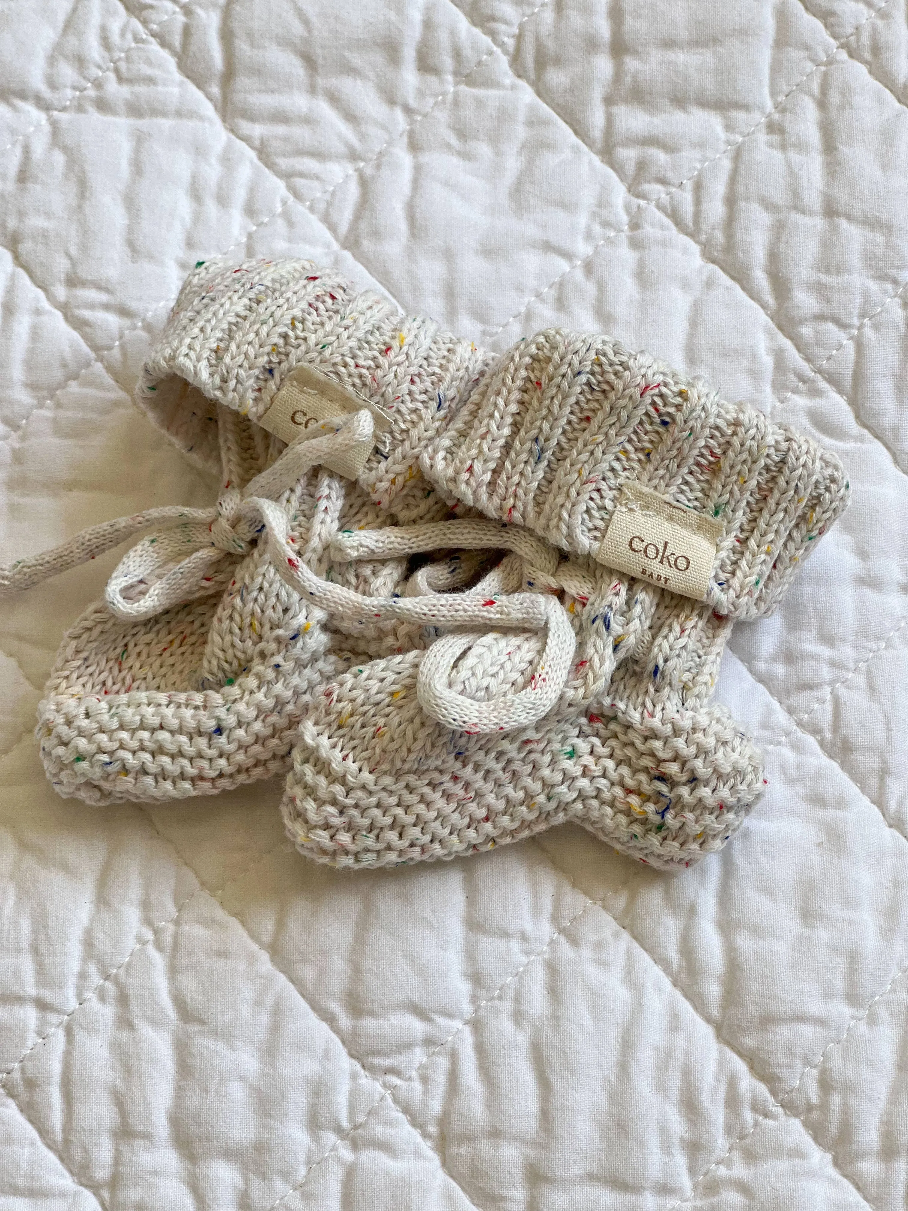 Organic Cotton Booties - x3 Colourways