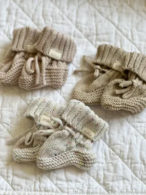 Organic Cotton Booties - x3 Colourways