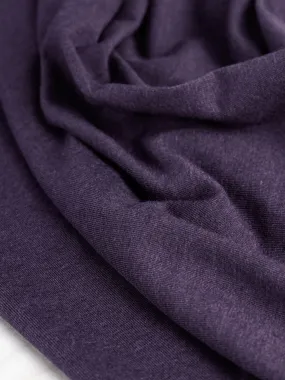 Organic Cotton   Tencel Stretch Knit Jersey - Aubergine