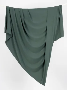 Organic Cotton   Tencel Stretch Knit Jersey - Pine Green - Swatch