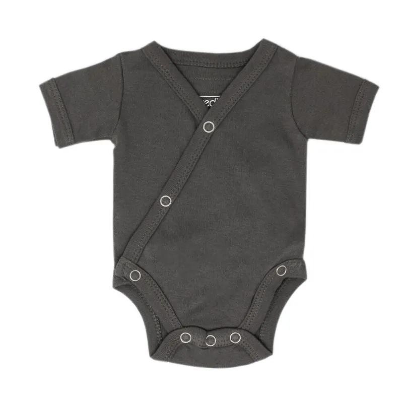 Organic Short-Sleeve Kimono Bodysuits