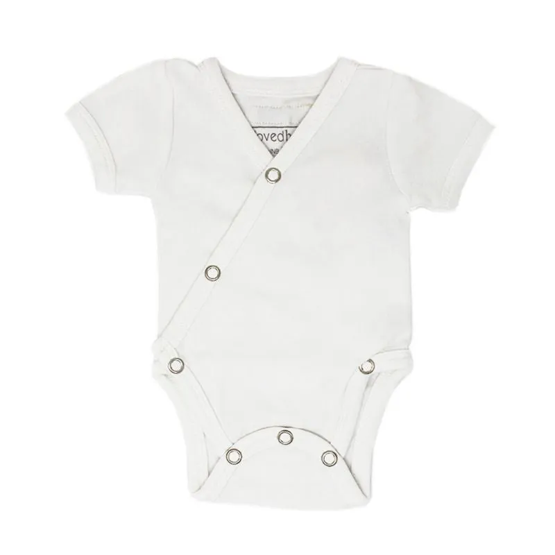 Organic Short-Sleeve Kimono Bodysuits