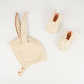 Peach Baby Bunny Set