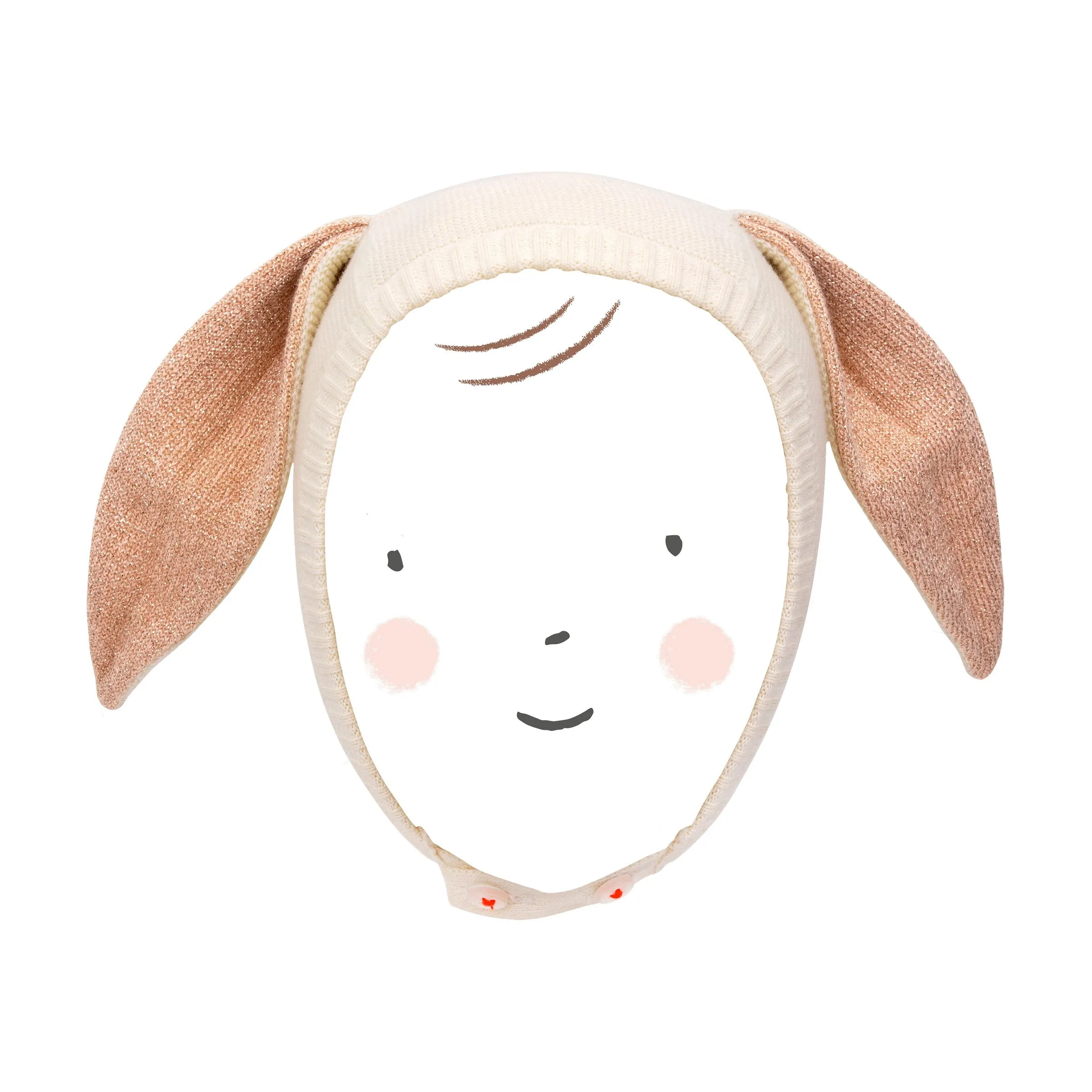 Peach Baby Bunny Set