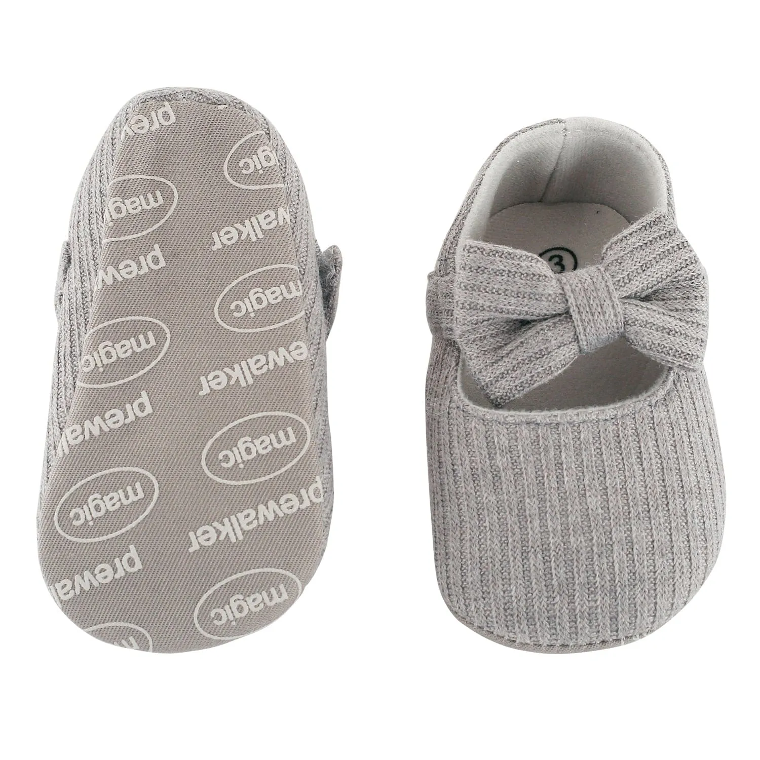 Pretty Bow Grey Booties