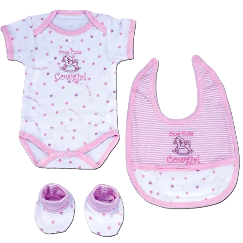 "One Cute Cowgirl" Baby Set