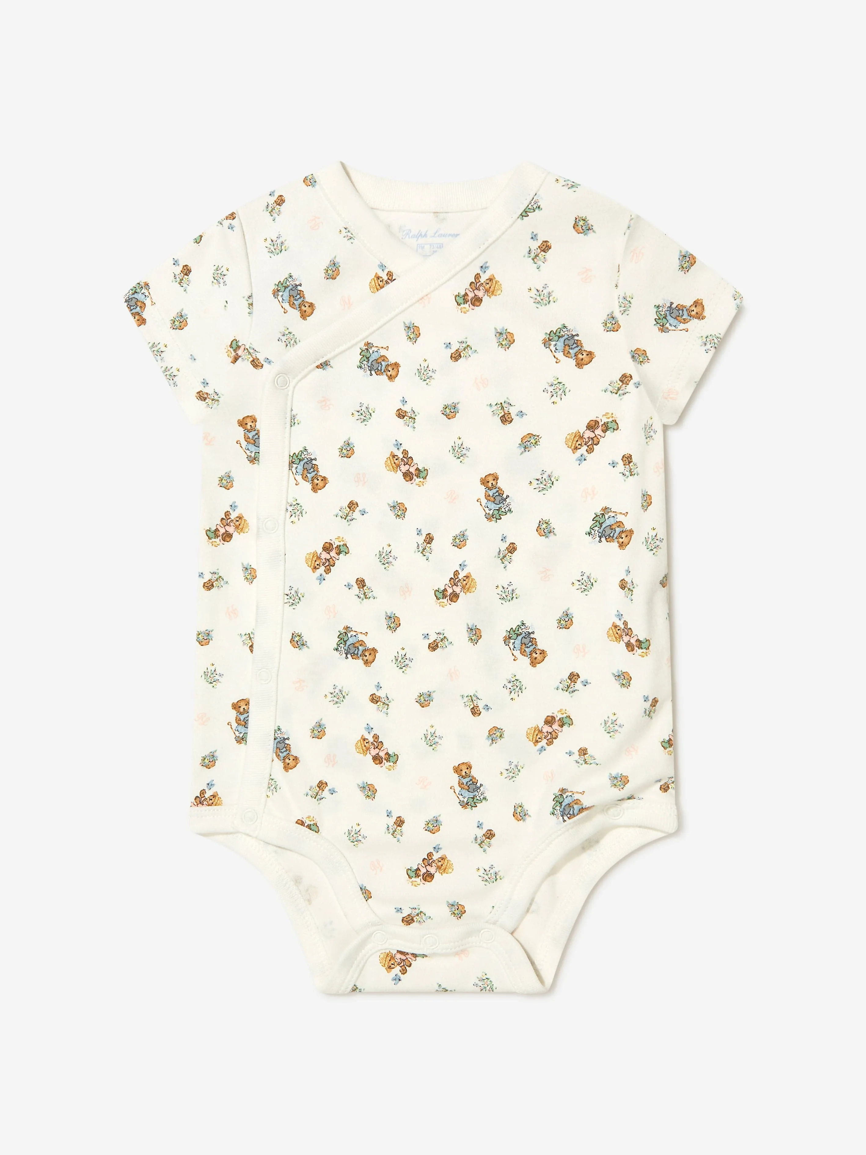 Ralph Lauren Baby Girls Bear Bodysuits Gift Set in Ivory