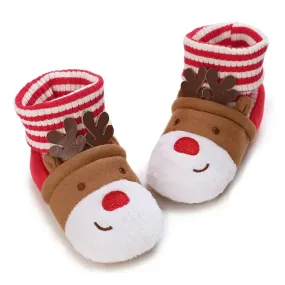 Reindeer Baby Booties