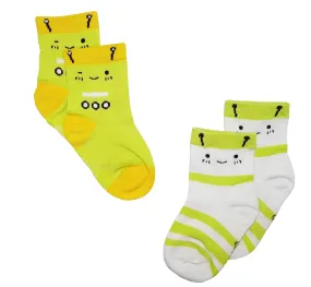 Robots - Anti-slip Bamboo Socks (2 Pairs) - Baby