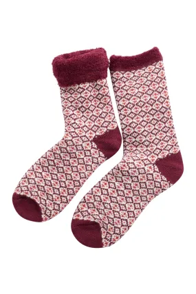 Seasalt Scandi Rich Red Cabin Socks