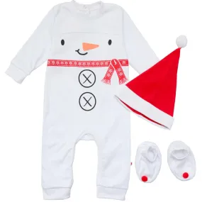 Set Christmas snowman