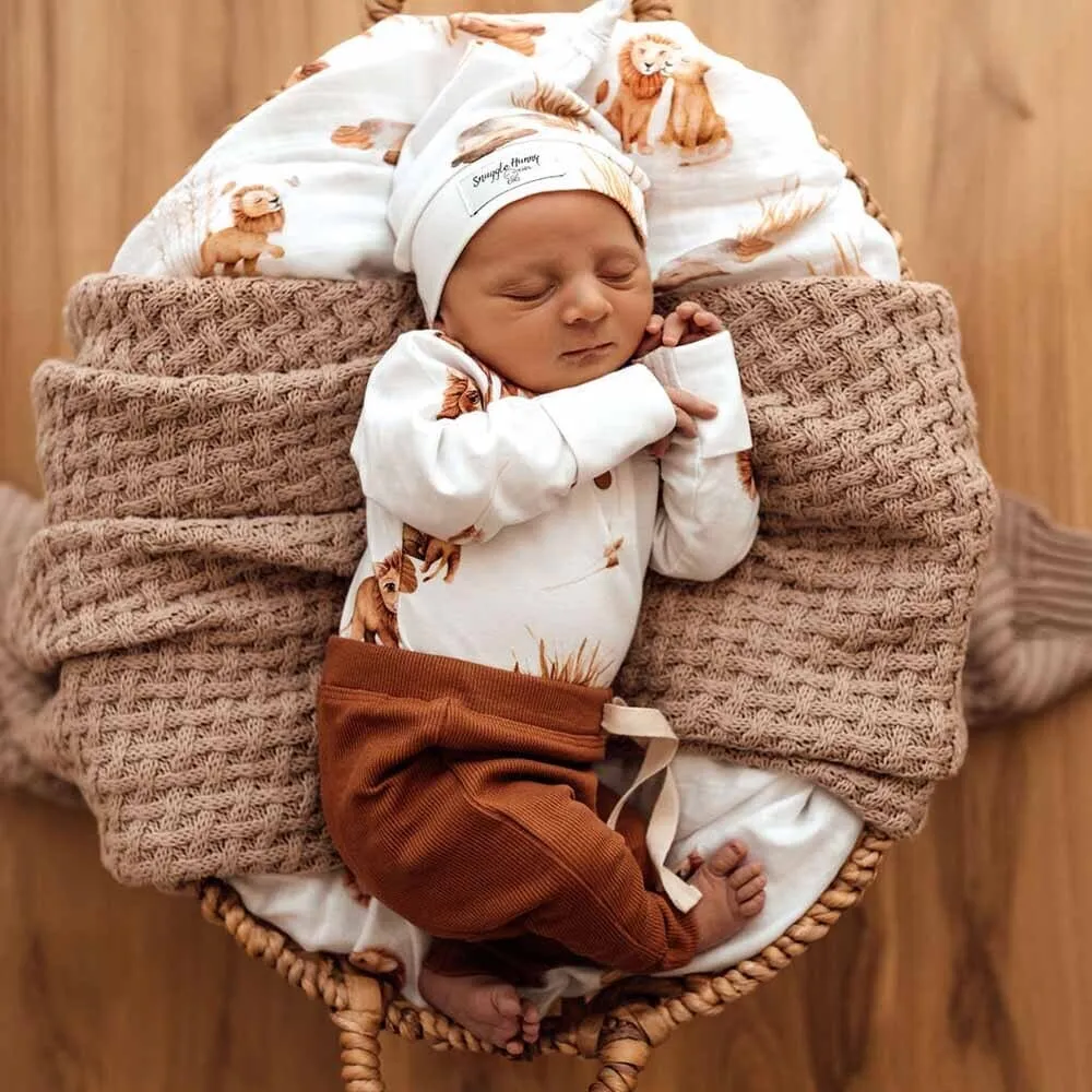 Snuggle Hunny - Organic Long Sleeve Bodysuit - Lion