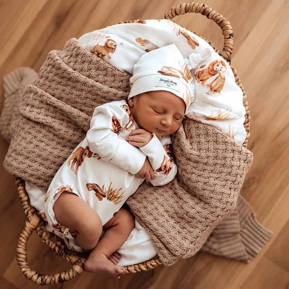 Snuggle Hunny - Organic Long Sleeve Bodysuit - Lion