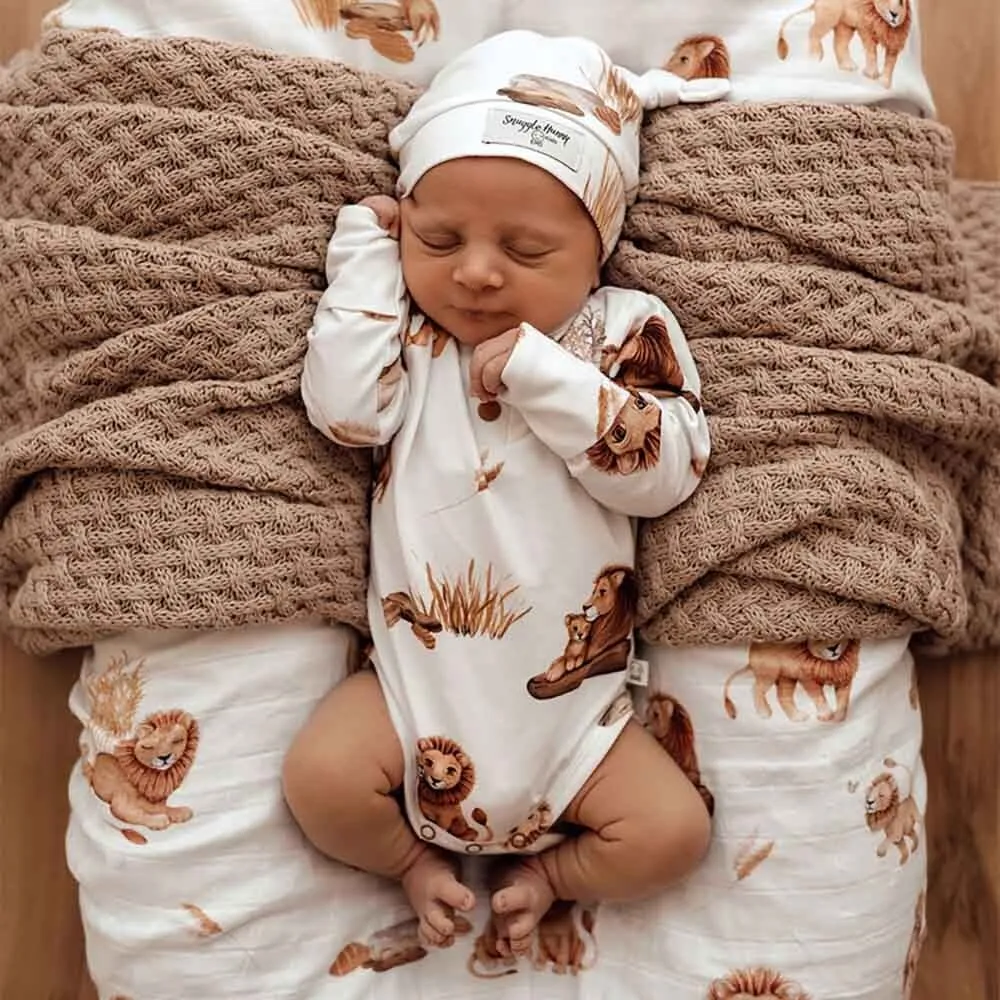 Snuggle Hunny - Organic Long Sleeve Bodysuit - Lion