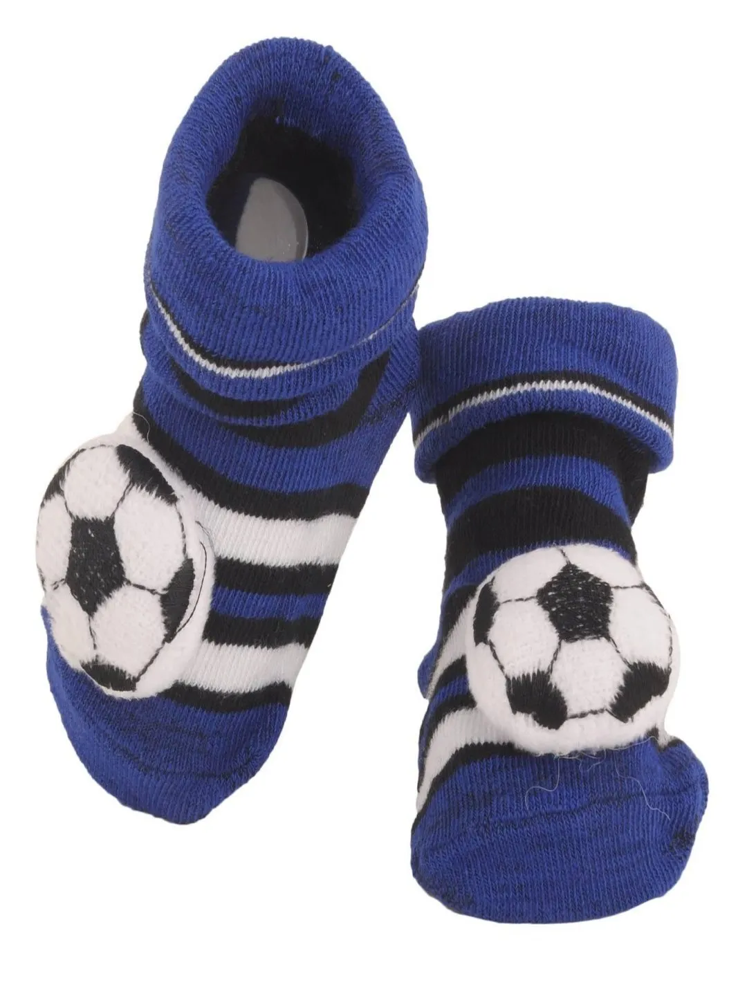 Soccer-Themed Baby Socks with 3D Ball Design – Anti-Slip Athletic Socks for Infants