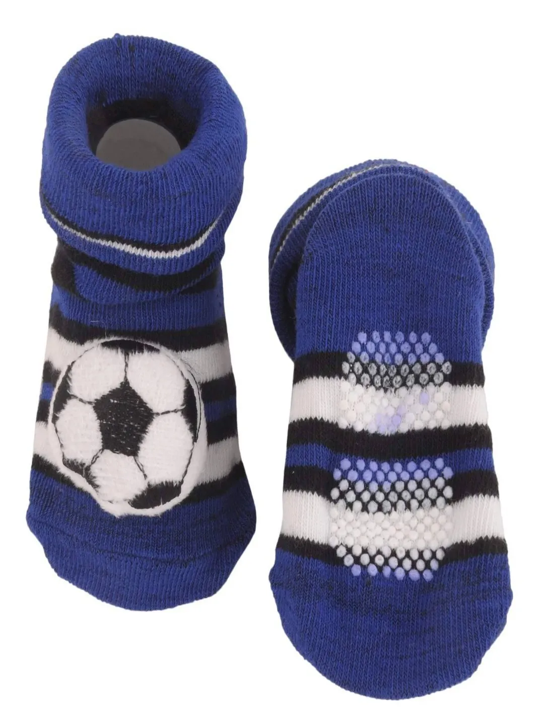 Soccer-Themed Baby Socks with 3D Ball Design – Anti-Slip Athletic Socks for Infants