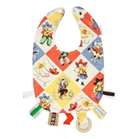 Teething Bib - Retro Cowboy