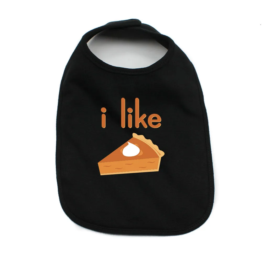 Thanksgiving I Like Pie Soft Cotton Infant Bib