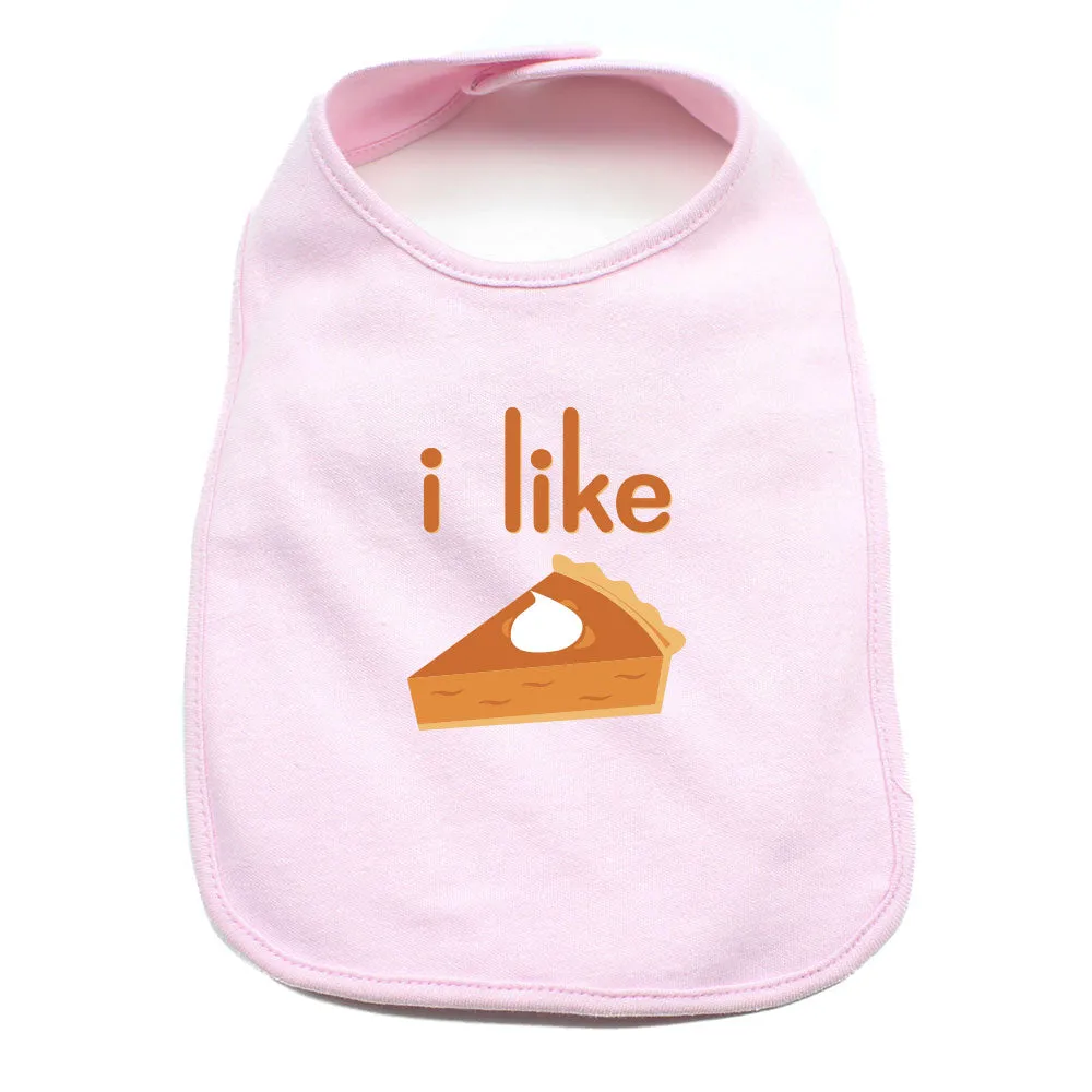 Thanksgiving I Like Pie Soft Cotton Infant Bib