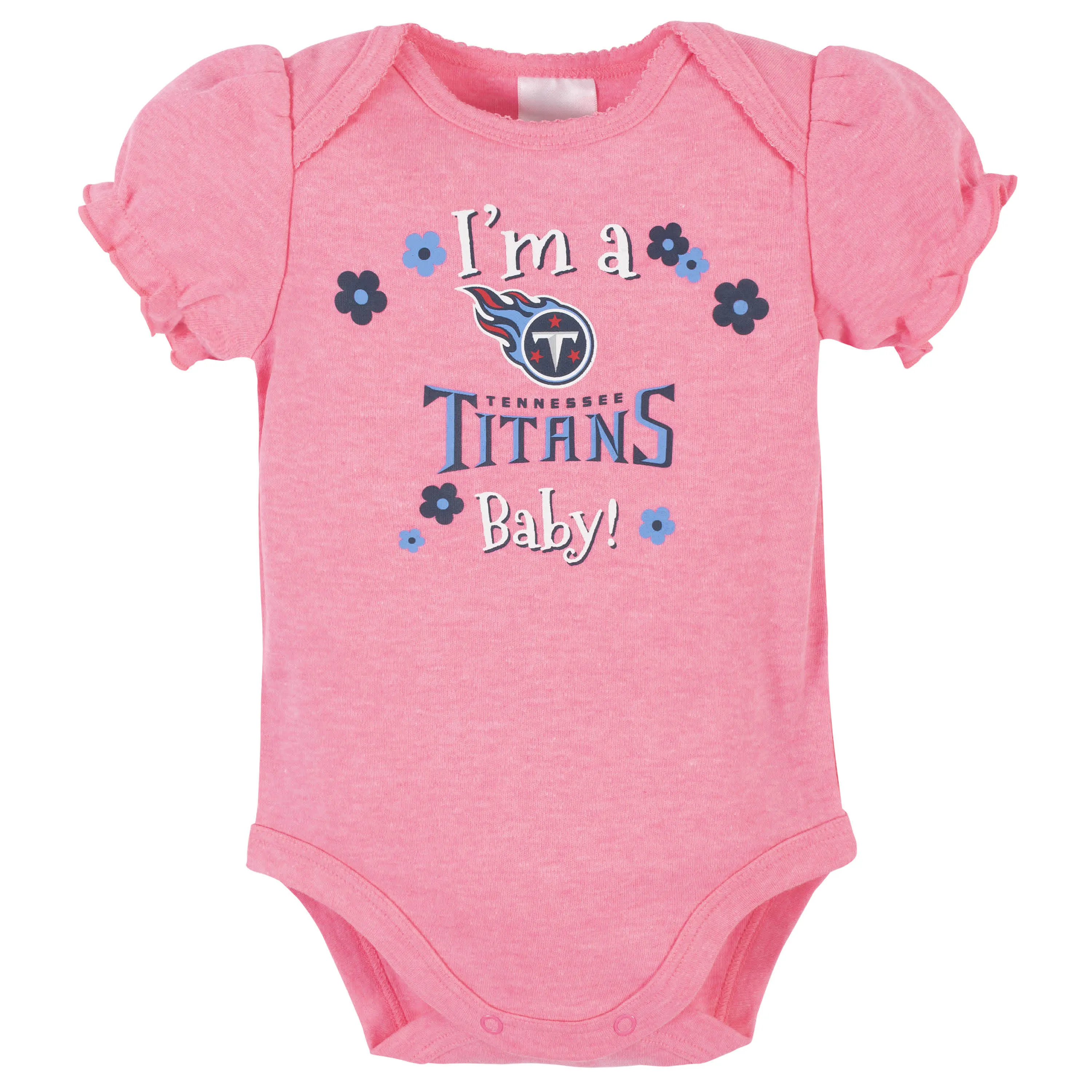 Titans Girls Shine 3-Pack Short Sleeve Bodysuits
