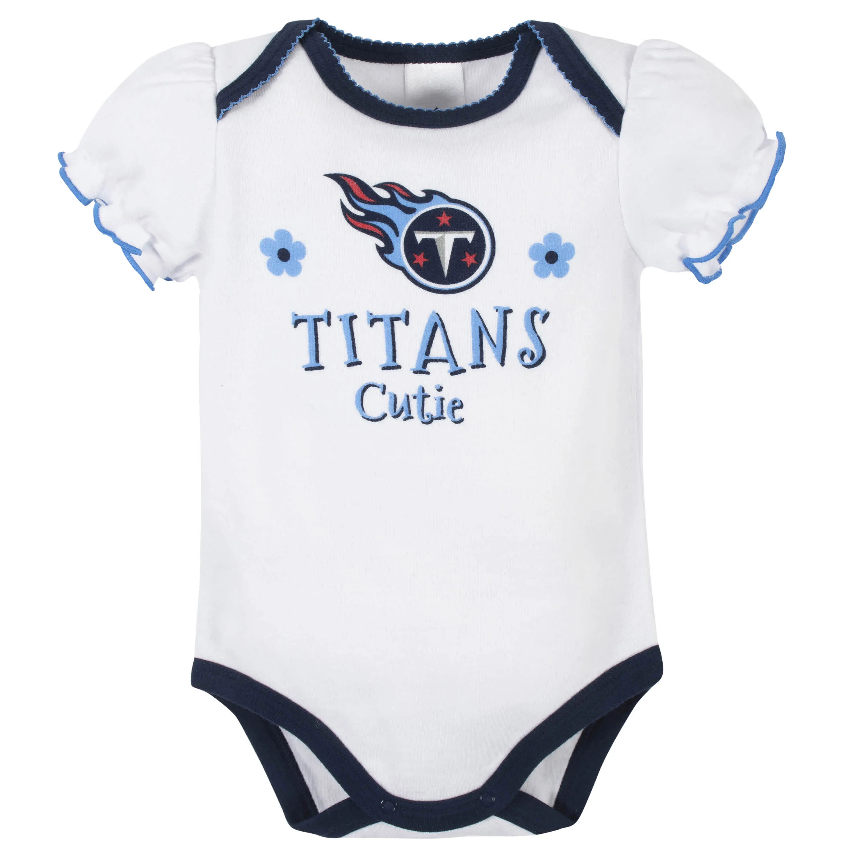 Titans Girls Shine 3-Pack Short Sleeve Bodysuits