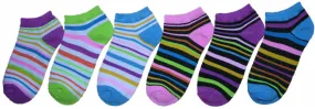 toddler's no show socks - striped patterns - size 2-4 Case of 360