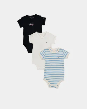 Tommy Hilfiger Kids' Baby Body 3 Pack Gift Box Multi