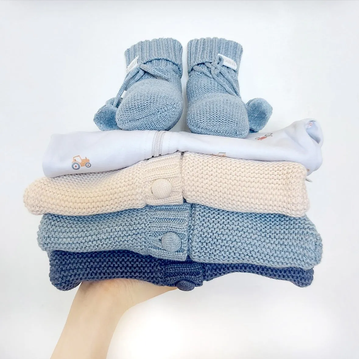 Toshi Organic Booties Marley - Seabreeze