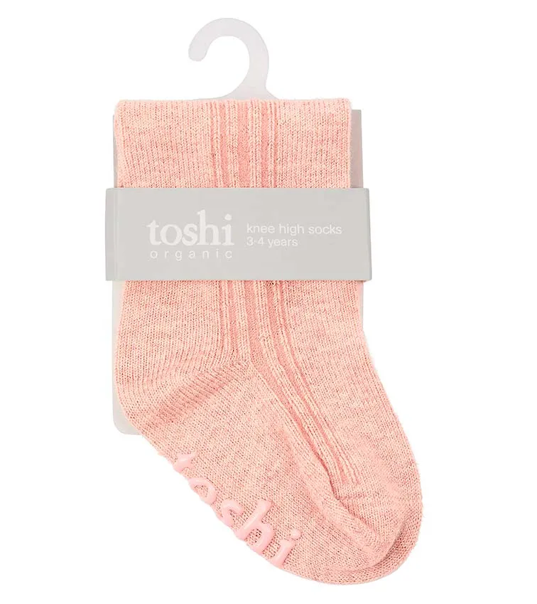 Toshi Organic Socks Knee Dreamtime - Blossom