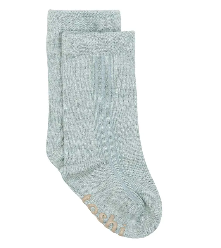 Toshi Organic Socks Knee Dreamtime - Ice