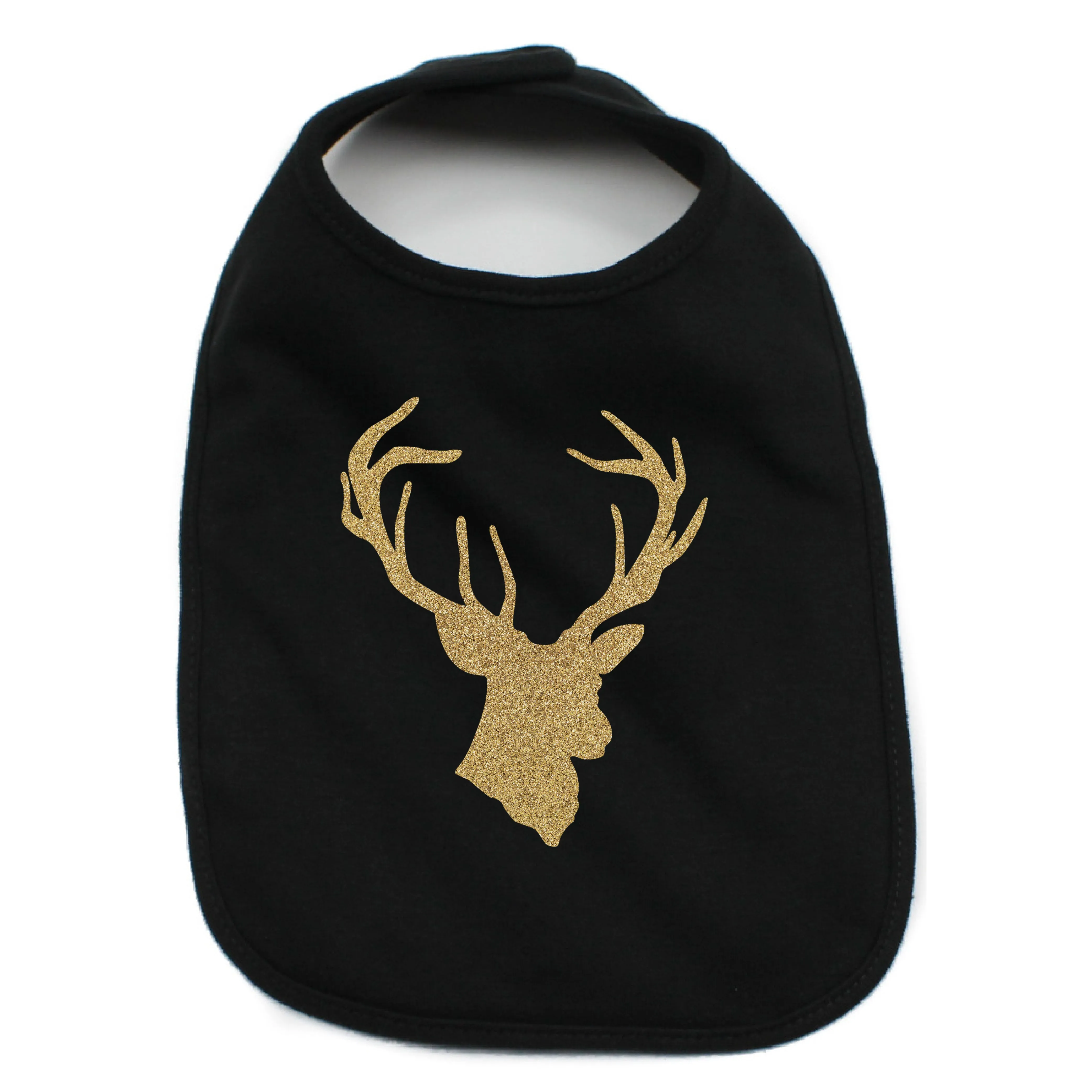 Unisex Cotton Infant Bib, Deer Head Hunting Buck