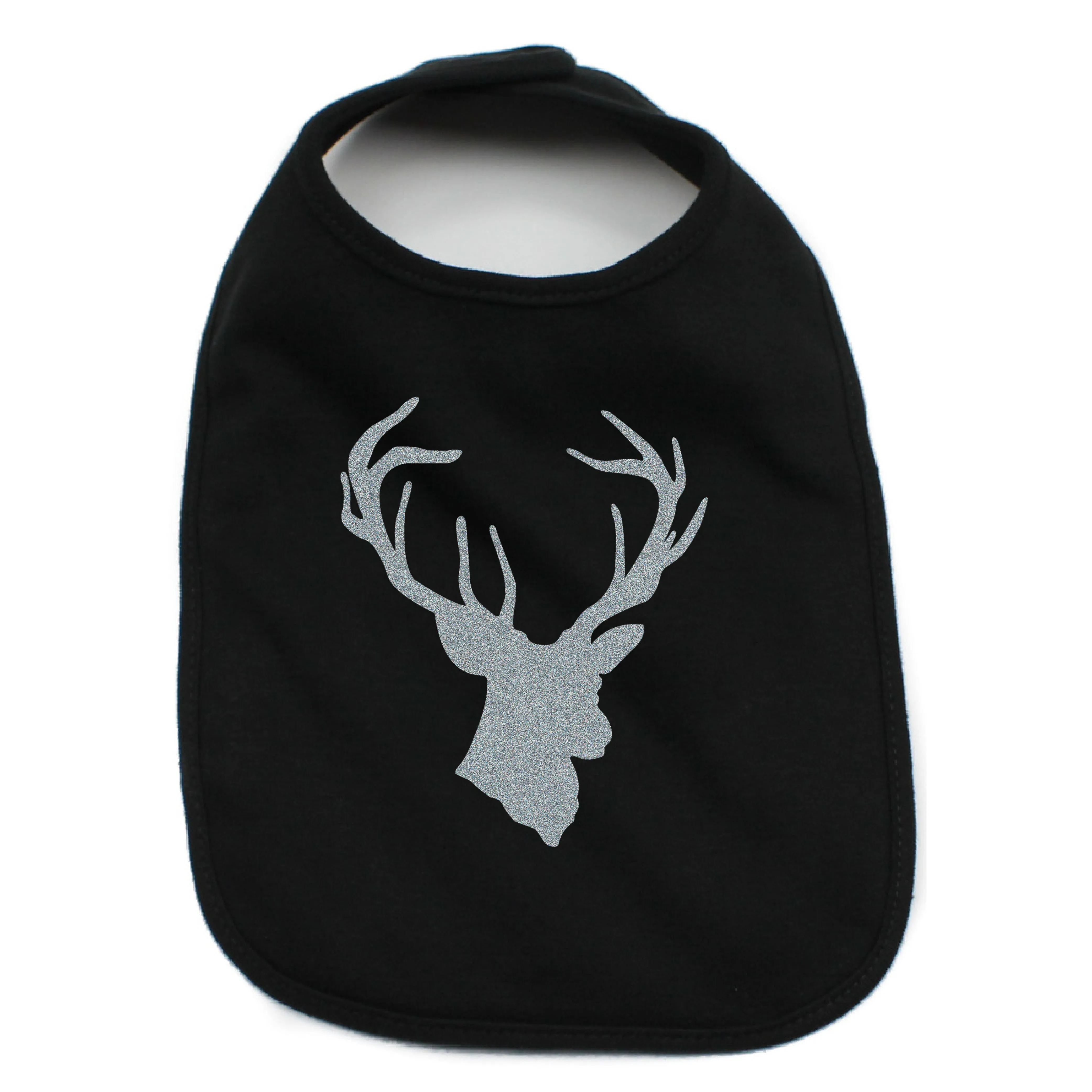 Unisex Cotton Infant Bib, Deer Head Hunting Buck