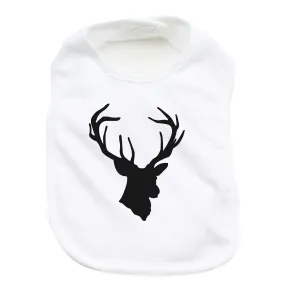 Unisex Cotton Infant Bib, Deer Head Hunting Buck