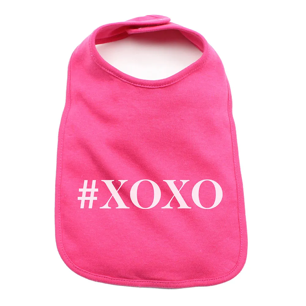 Valentine's Day #XOXO Soft Cotton Infant Bib